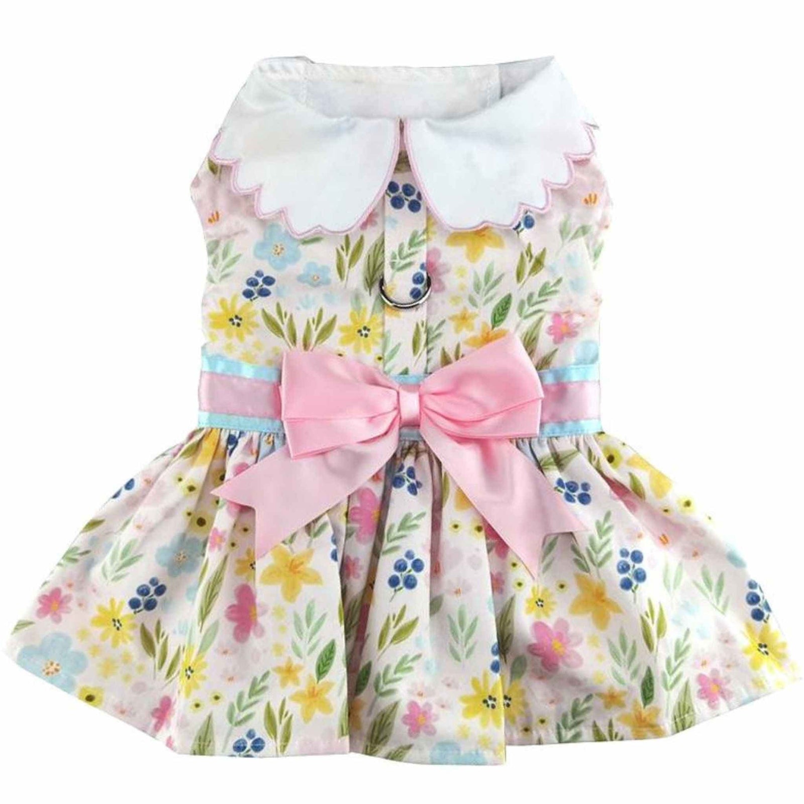 Pastel Meadow Small
Dog Dress with Matching Leash