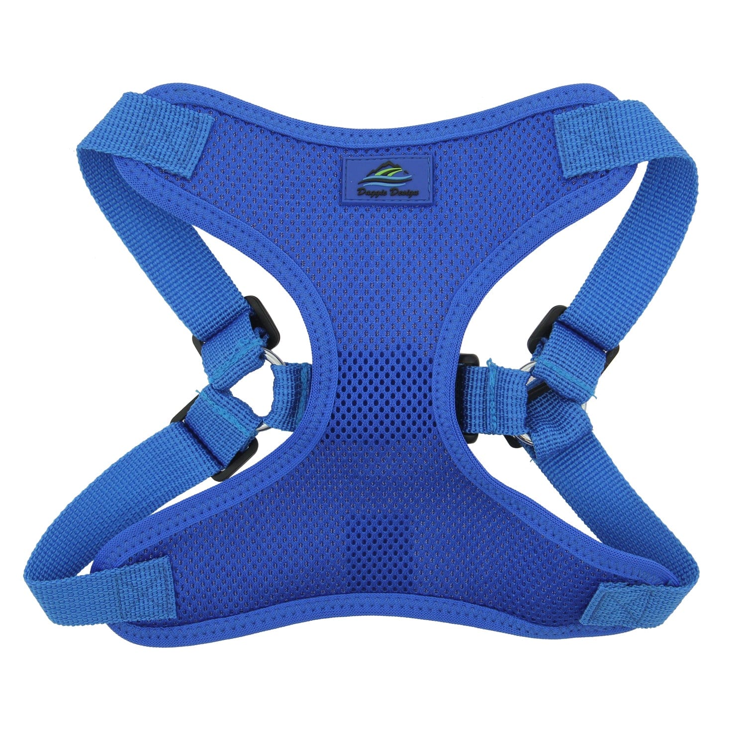 Wrap and Snap Choke Free Small Dog Harness-Blue