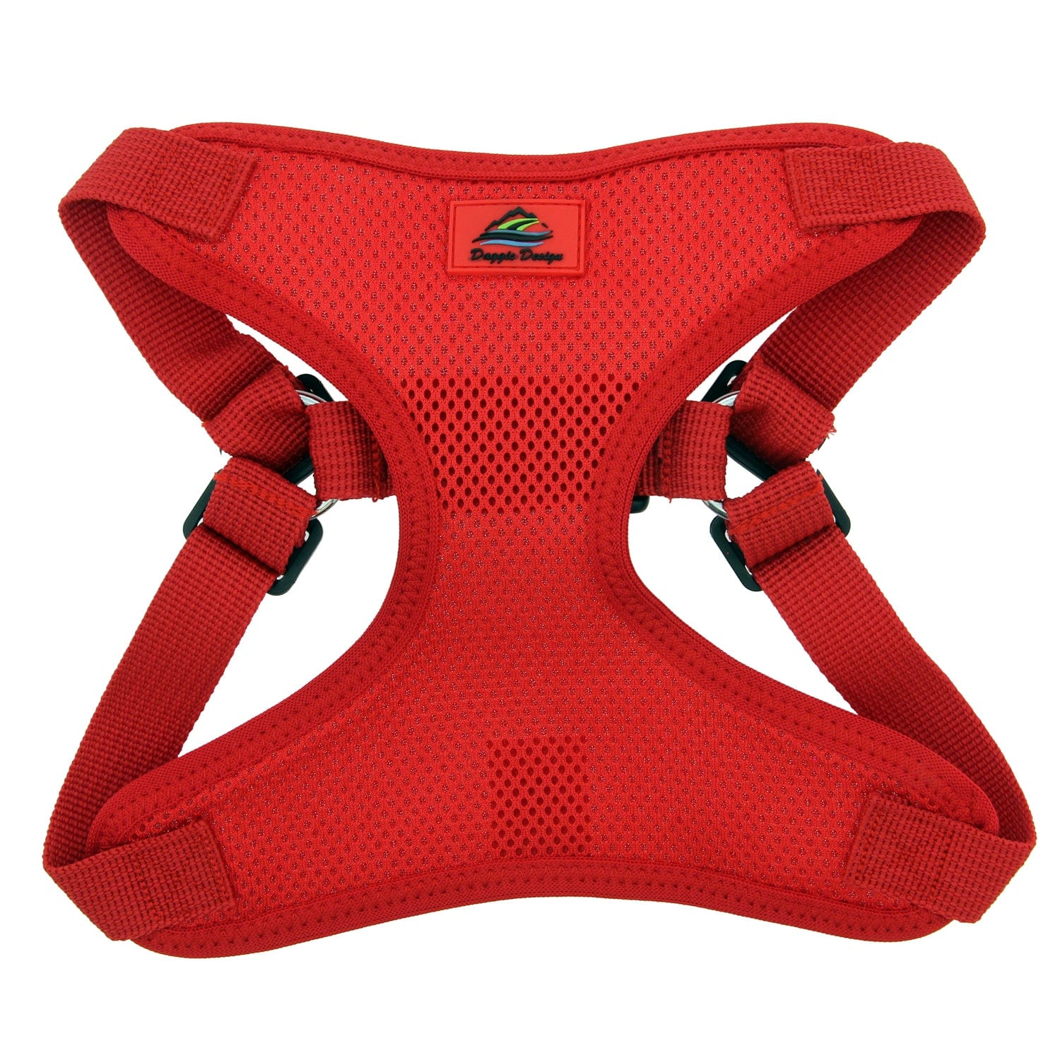 Wrap and Snap Choke Free Small Dog Harness-Red