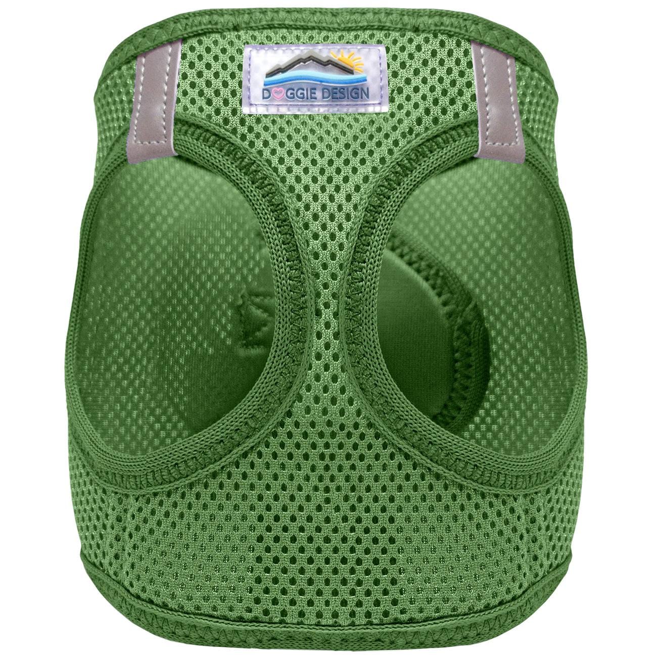 Forest green mesh American River Step-In Dog Harness for small dog breeds.
