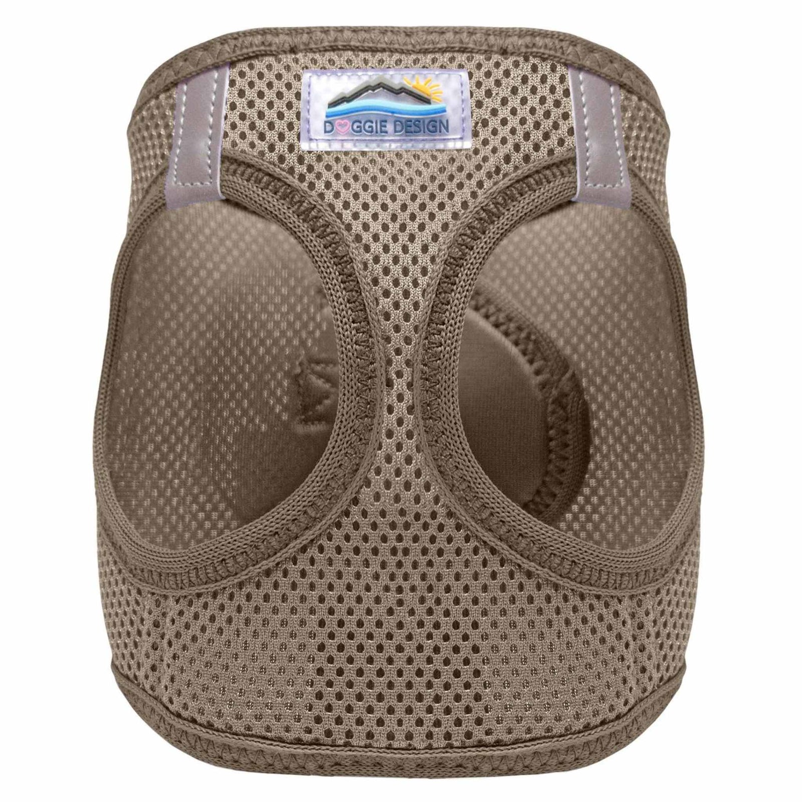 american river step in dog harness - fossil brown