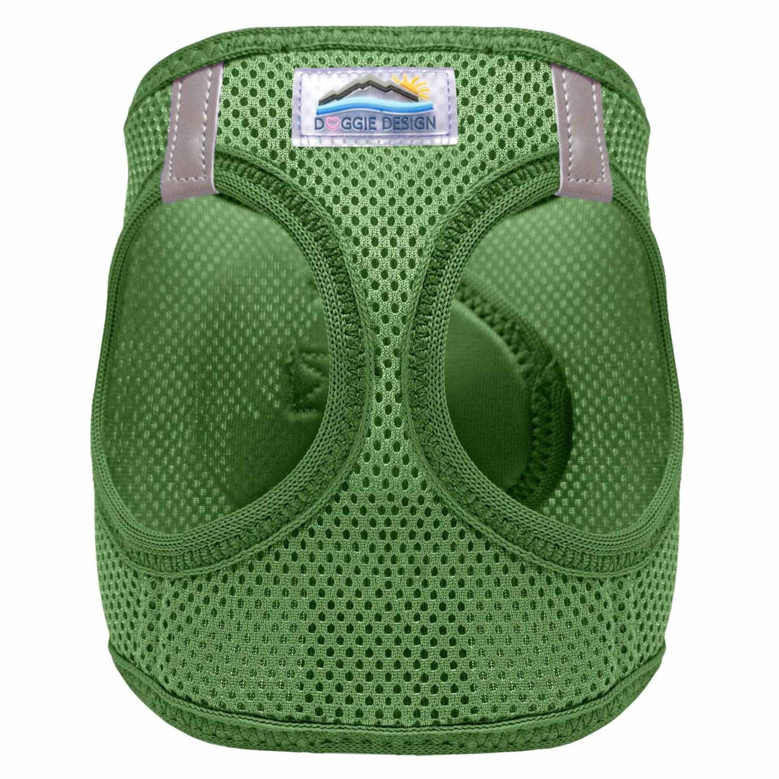 american river step in dog harness - forest green