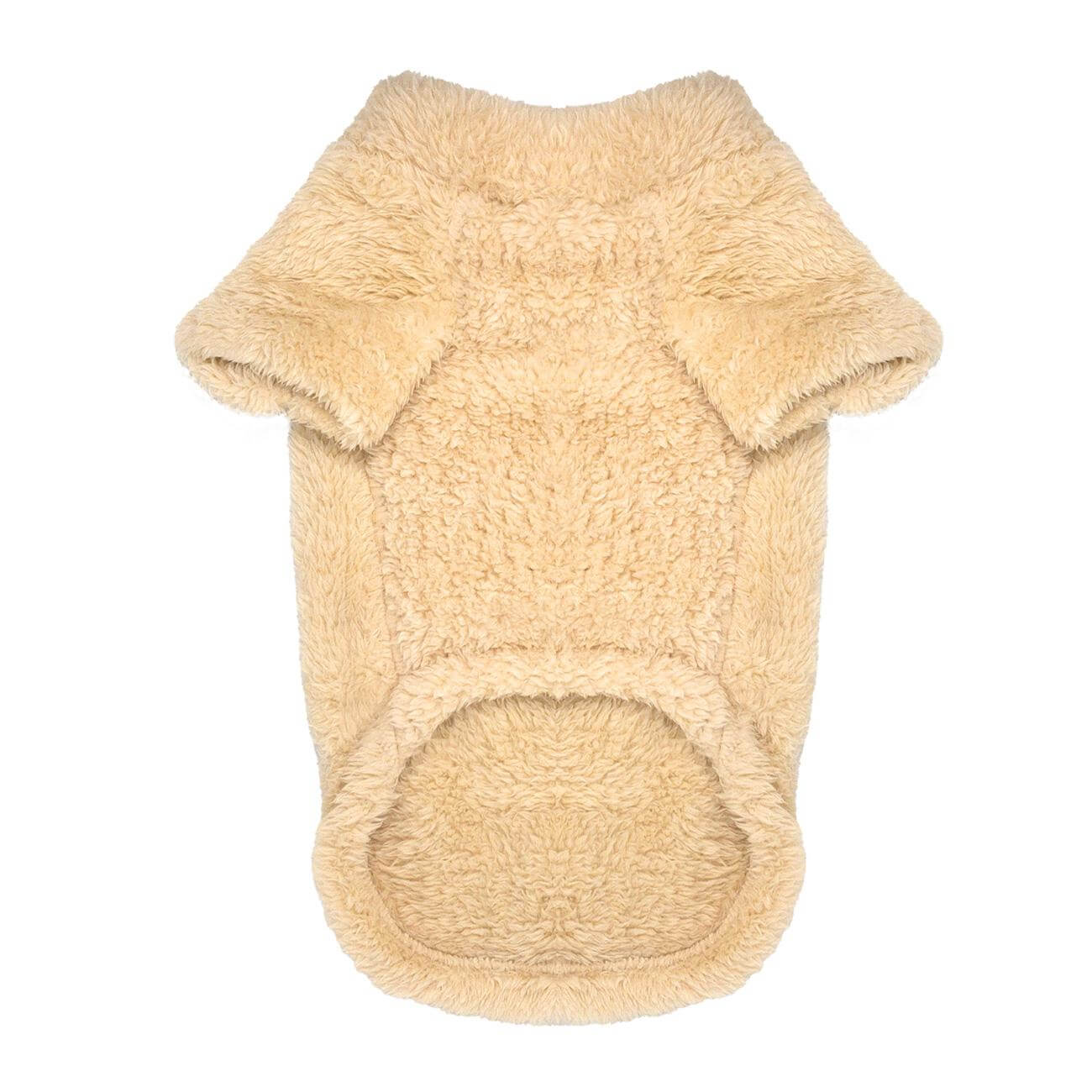 Soft Plush Pullover for Small Dogs - cream