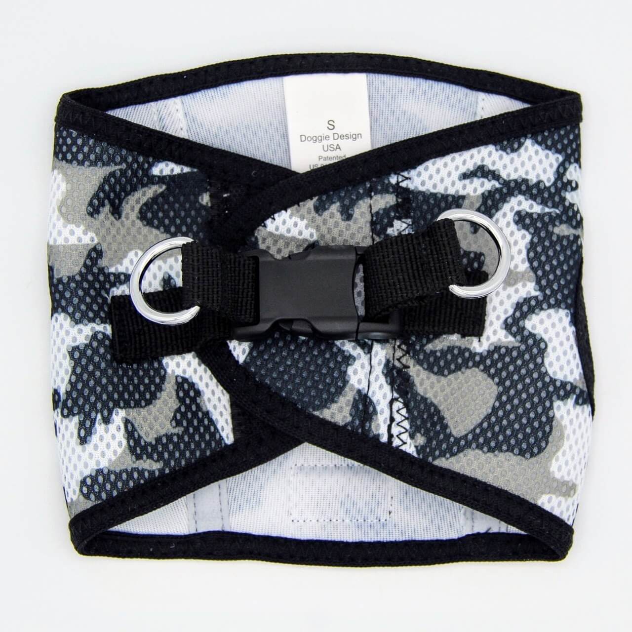 American River Step-in Dog Harness - Grey - Back