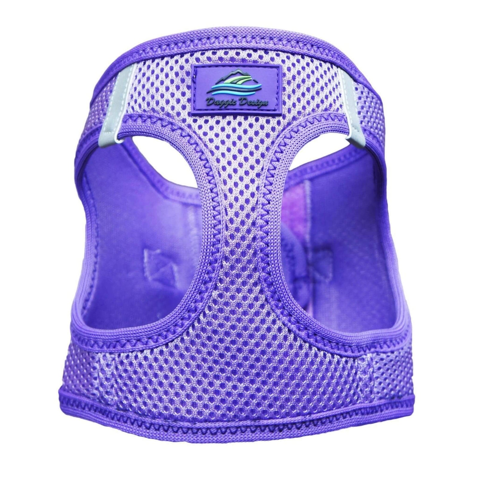 american river step in dog harness - paisley purple