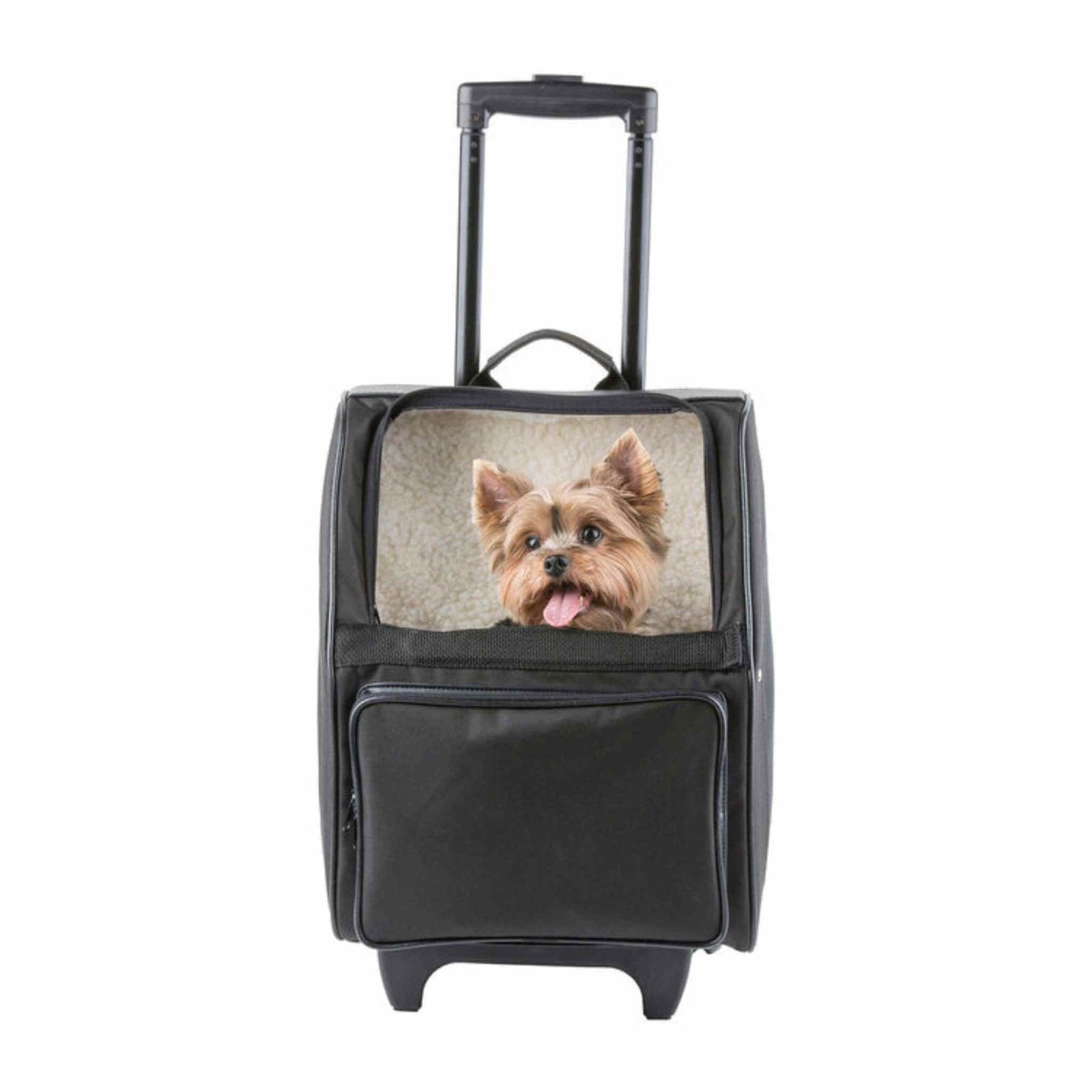 Petote Rio Wheeled Dog Carrier - Black