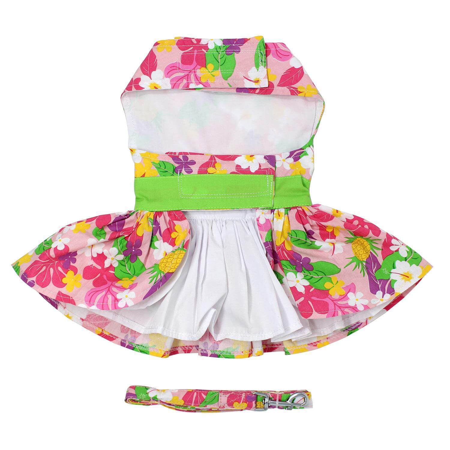 Pink Hawaiian Floral Dog Dress - Belly