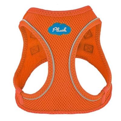 Plush Step-in Harness for small dogs - Orange