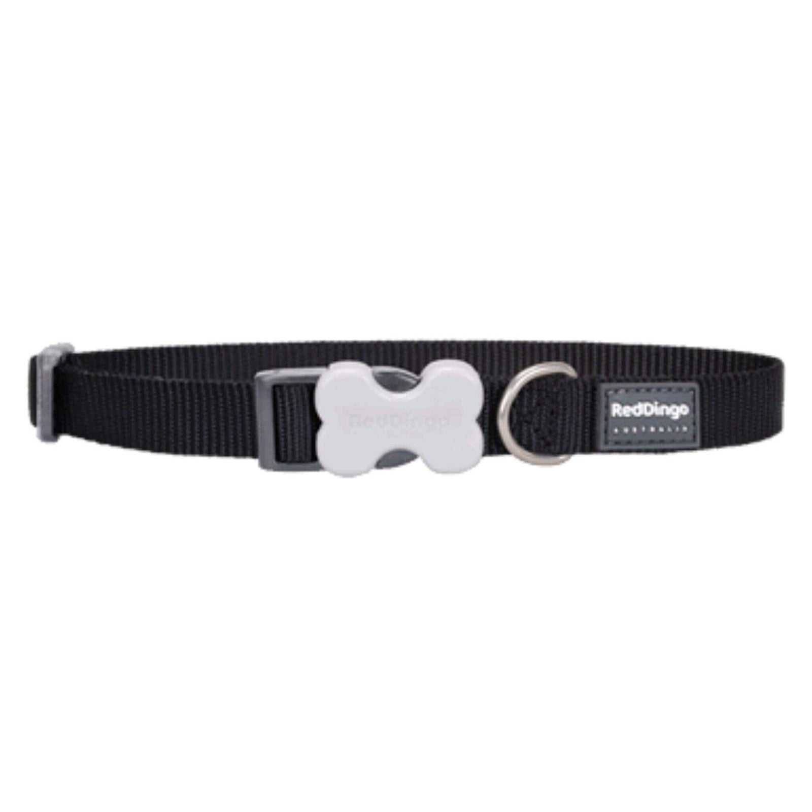 Red Dingo Small Dog Collar - Black