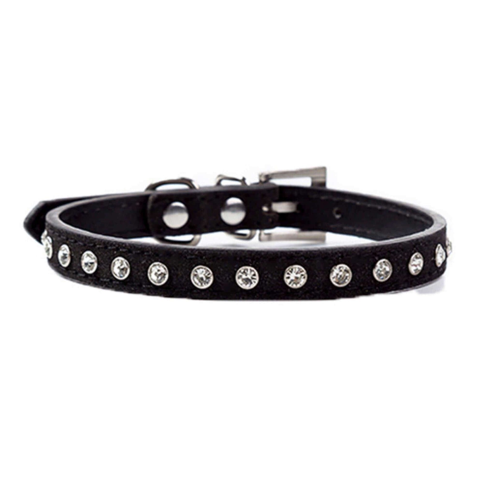 Sparkly Diamond Dog Collar - Black