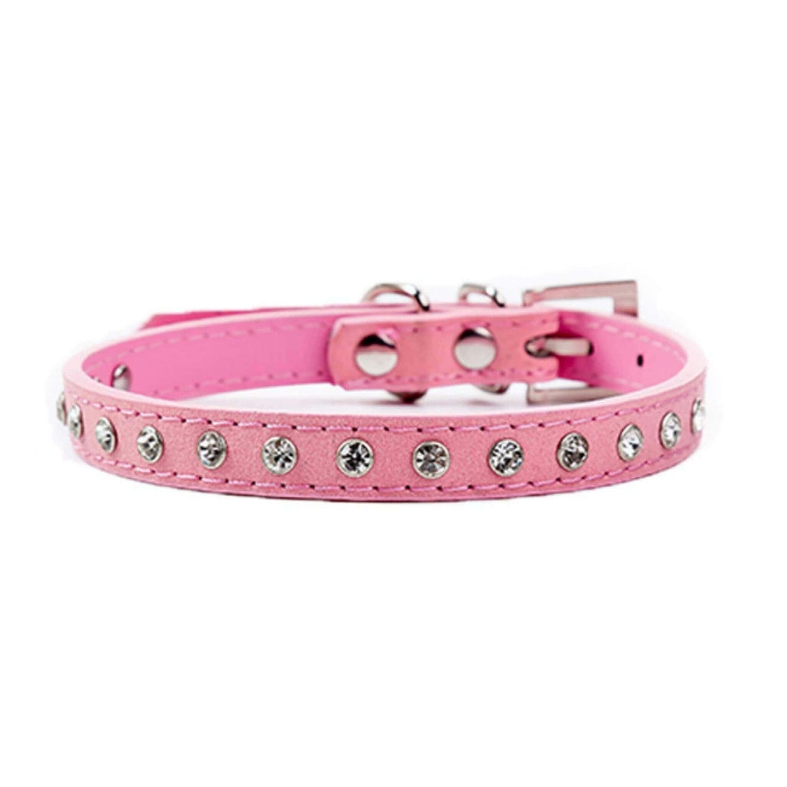 Sparkly Diamond Dog Collar - Pink