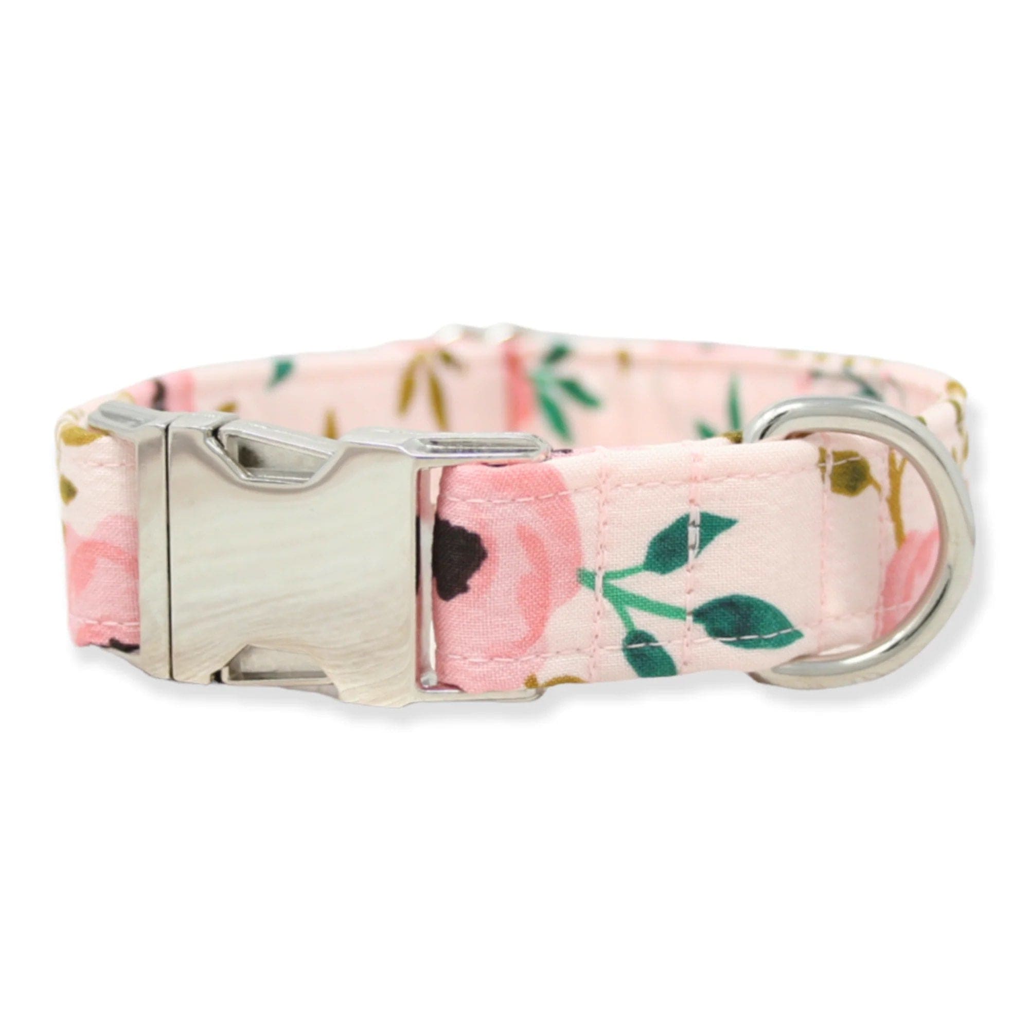 The Oxford Dog Pink Watercolor Floral Dog Collar