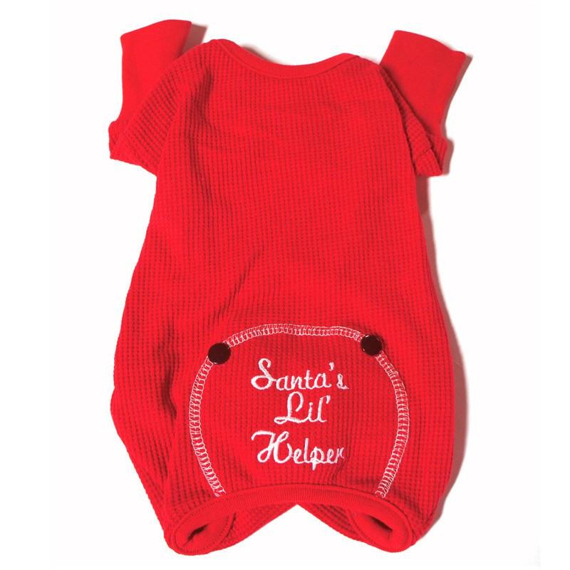Santa's Lil Helper Dog Pajamas - Back