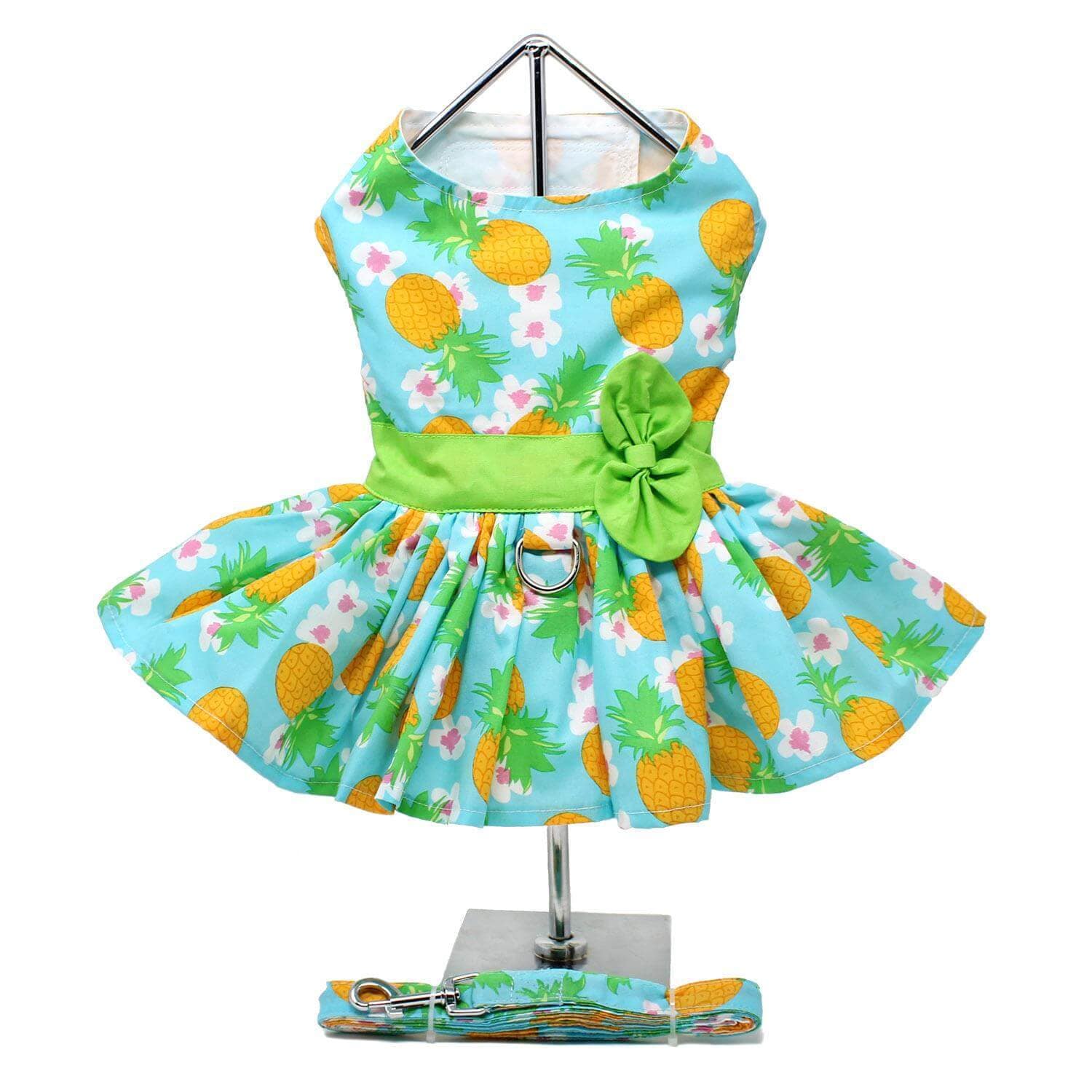 Pineapple Luau Dog Dress - Back