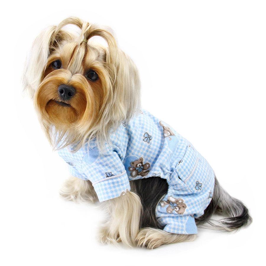 Dog Pajamas. Cotton Fleece Flannel for Small Dogs DinkyDogClub