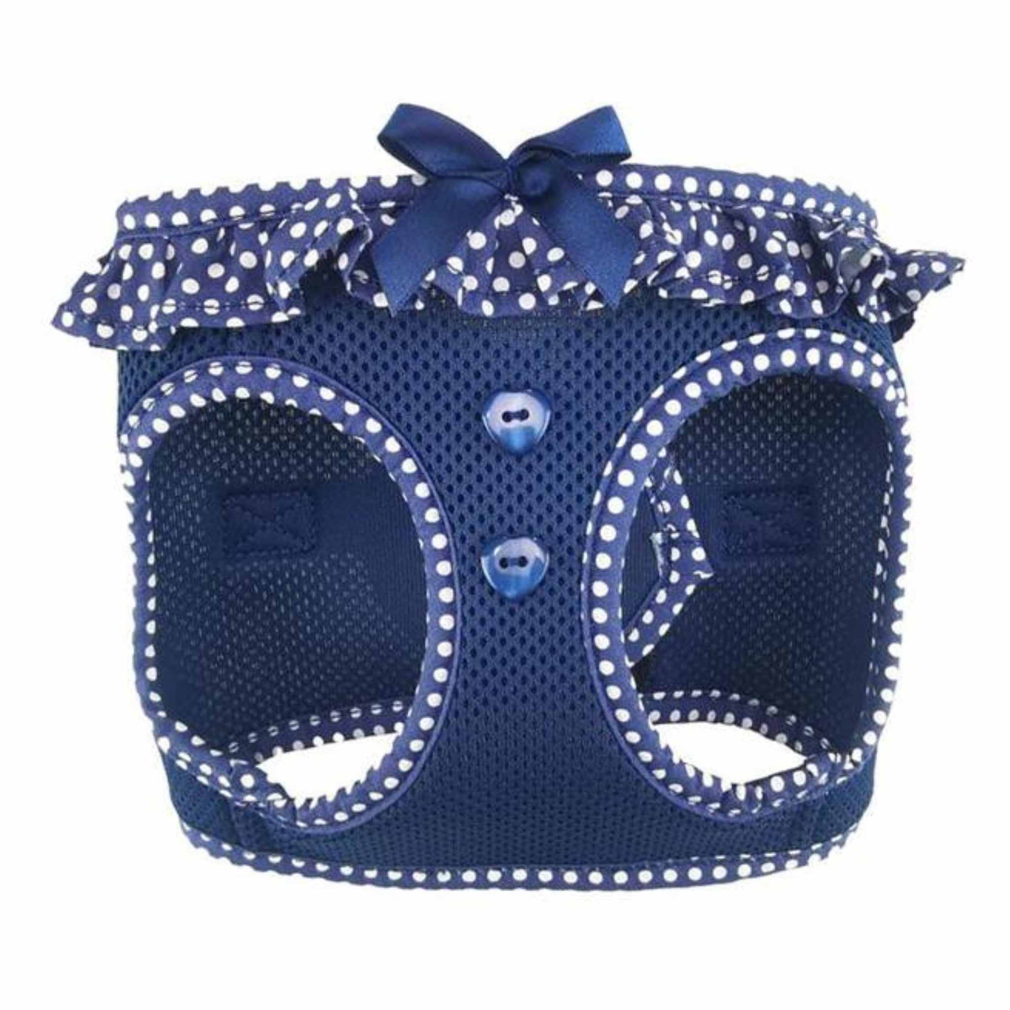 polka dot dog harness