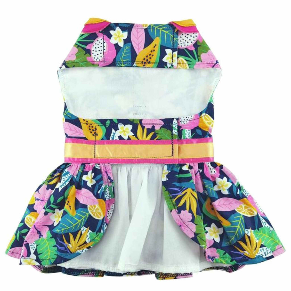 Fiesta Floral Dog Dress with Matching Leash - Belly 