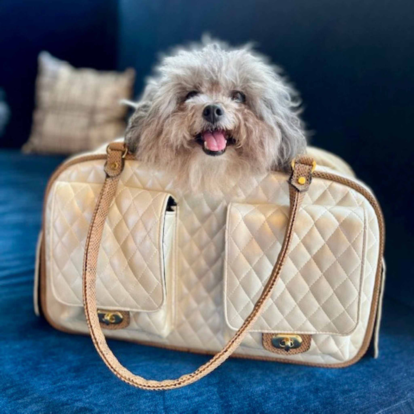 Petote JL Duffel | Camo Designer Dog Carrier & Travel Bag - DinkyDogClub