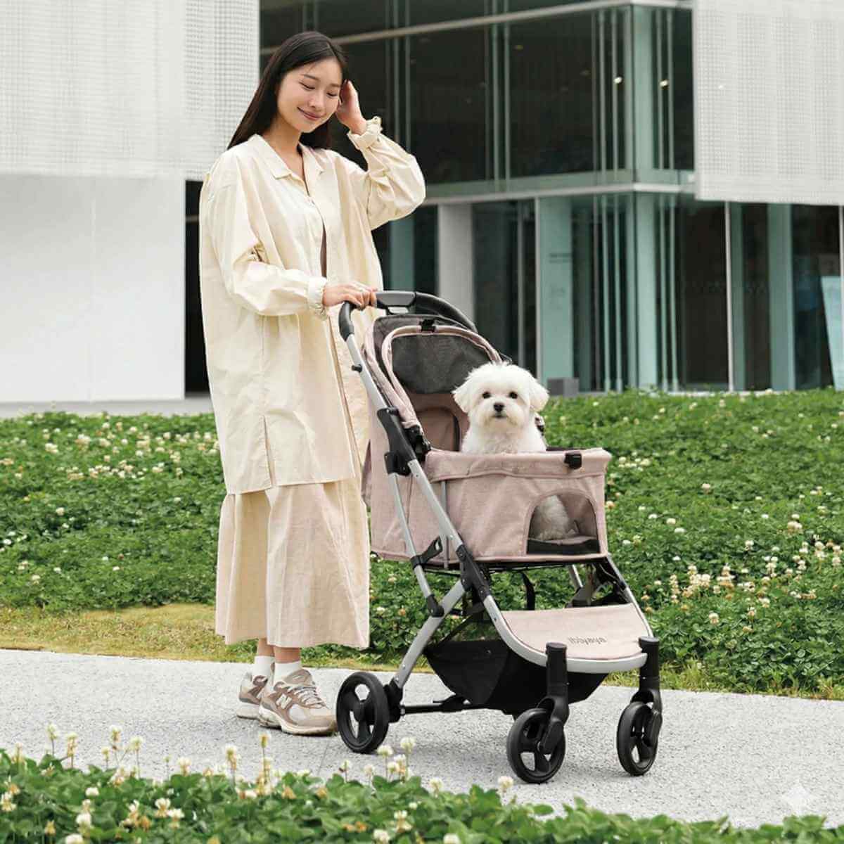 Ibiyaya Evolution Speedy Fold Pet Stroller for Small Dogs