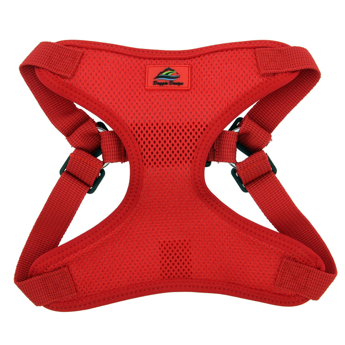 Wrap and Snap Choke Free Small Dog Harness-Red