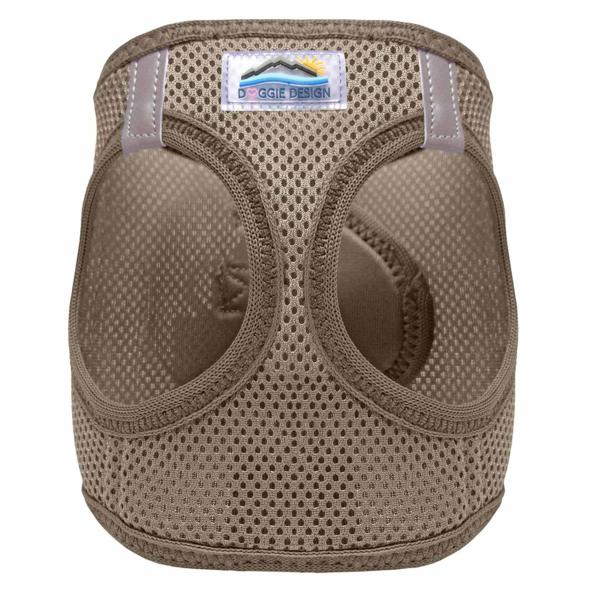 american river step in dog harness - fossil brown