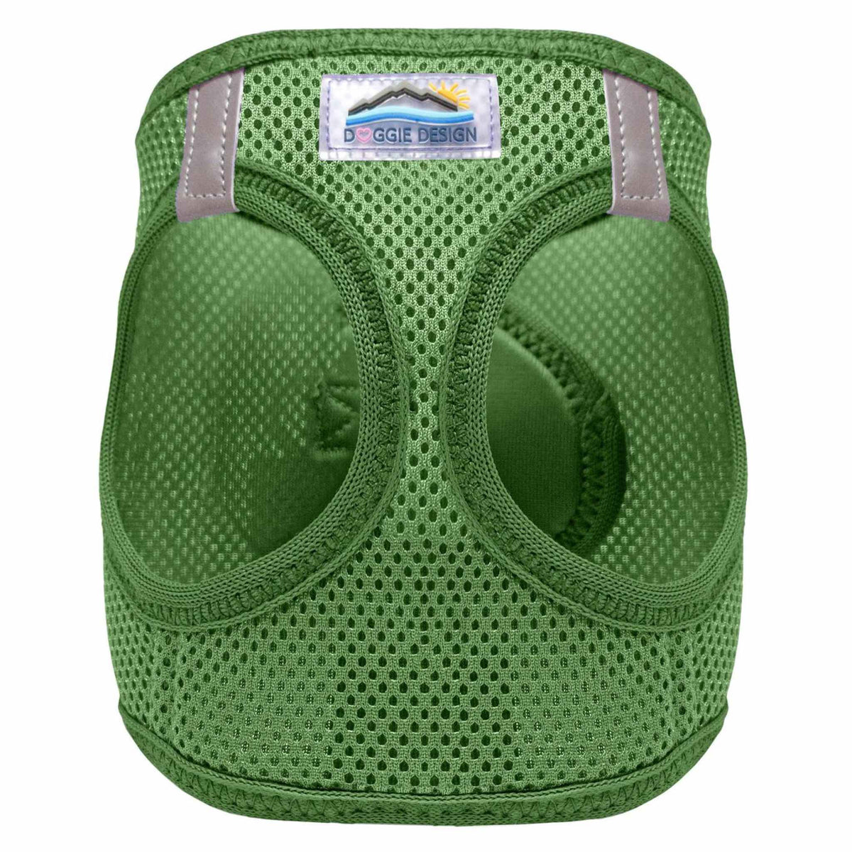 american river step in dog harness - forest green