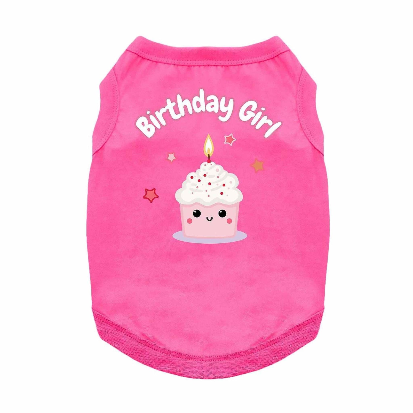 Birthday Girl Dog Shirt - Pink