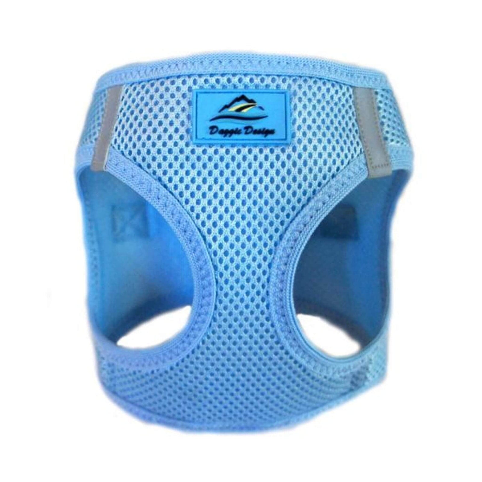 american river step in dog harness - light blue