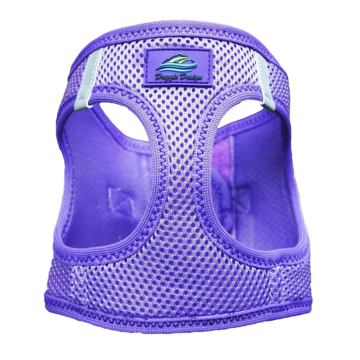 american river step in dog harness - paisley purple