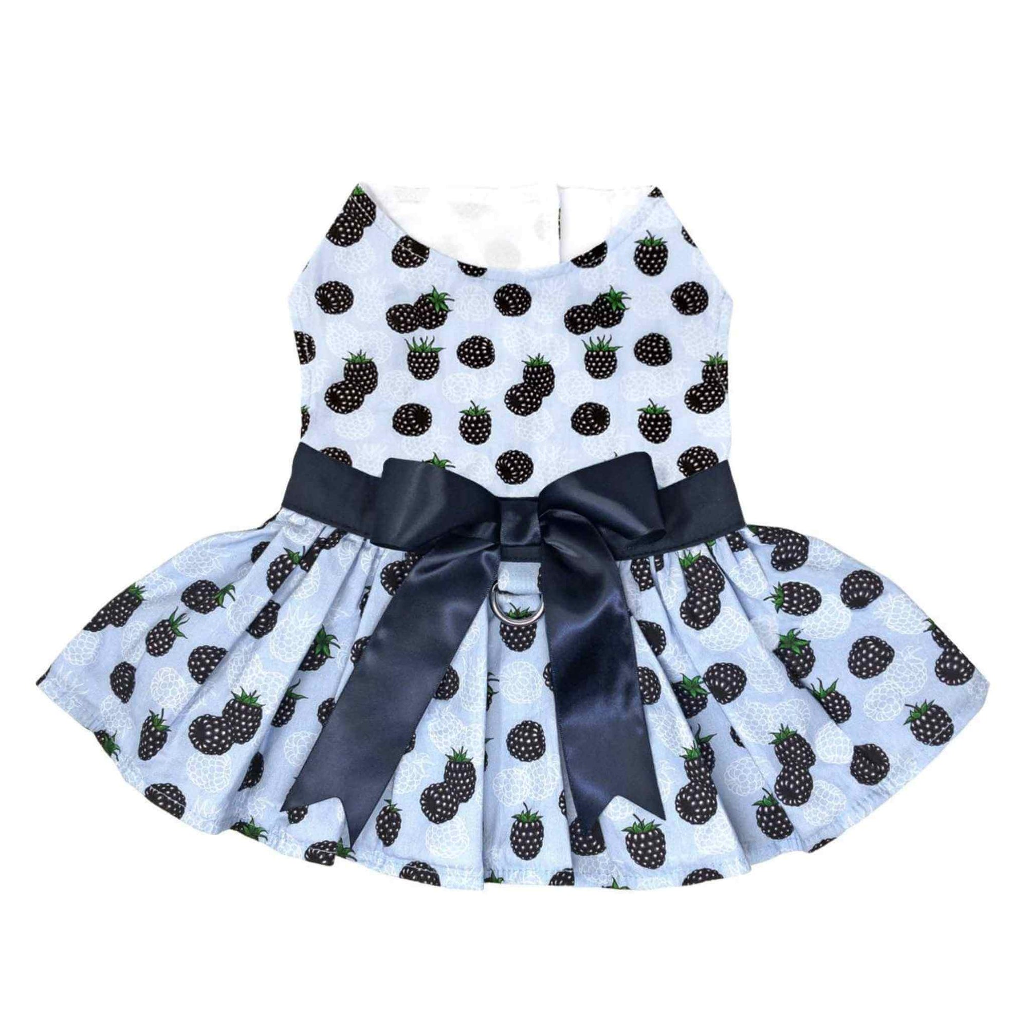 Blackberries Dog Dress with Matching Leash