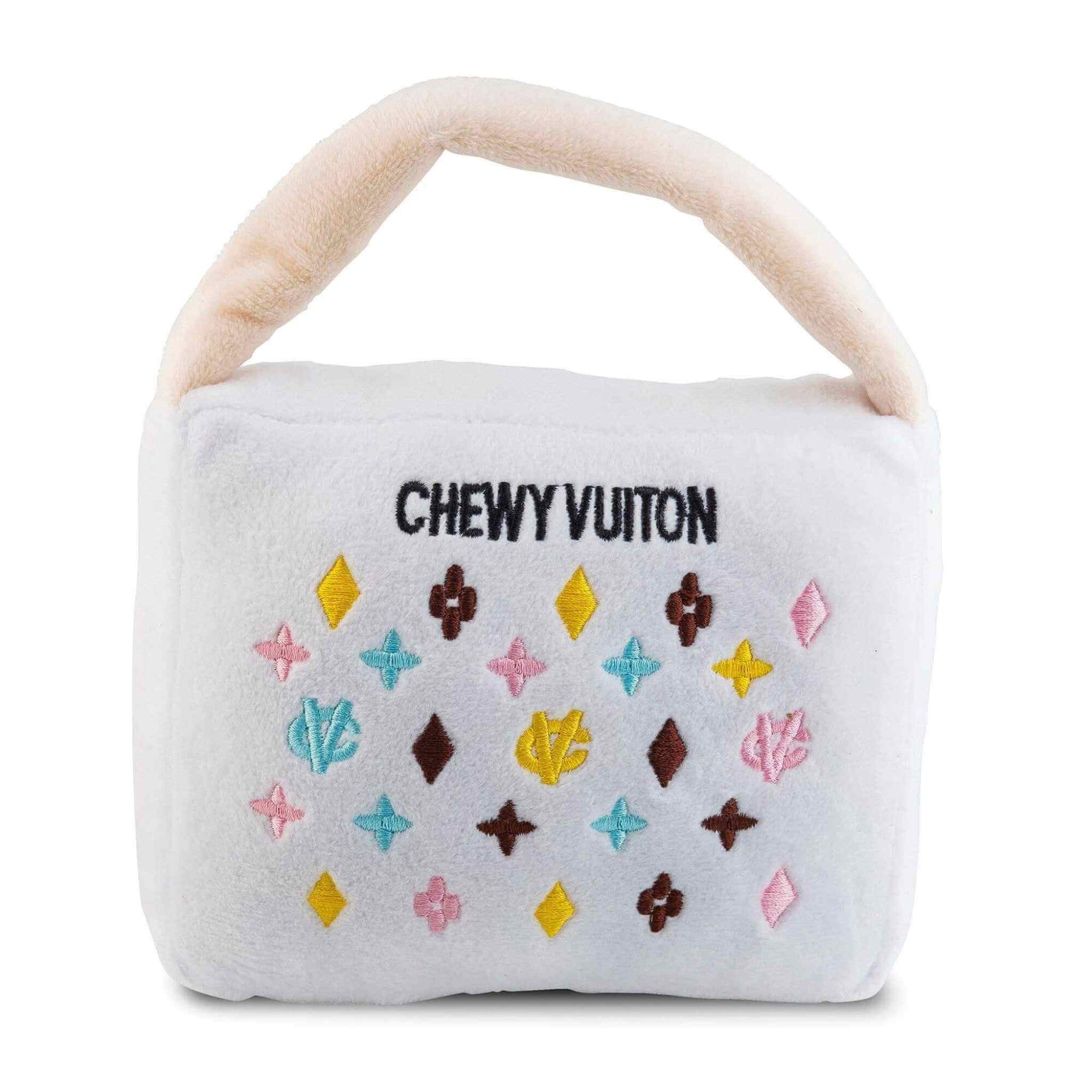 Chewy Vuiton Purse Plush Dog Toy - Front