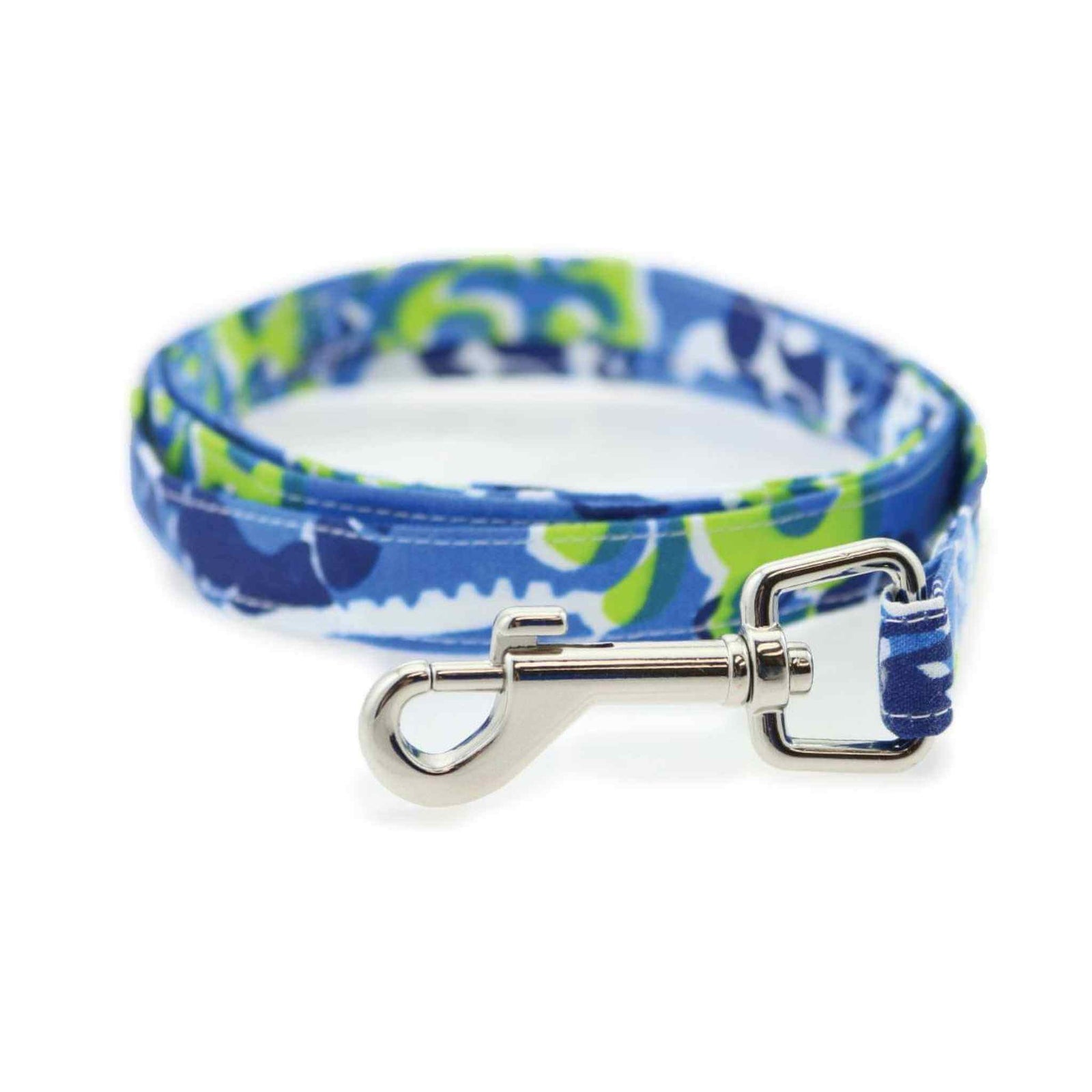 Cool Mesh Dog Harness - Surfboard Blue and Green - Matching leash