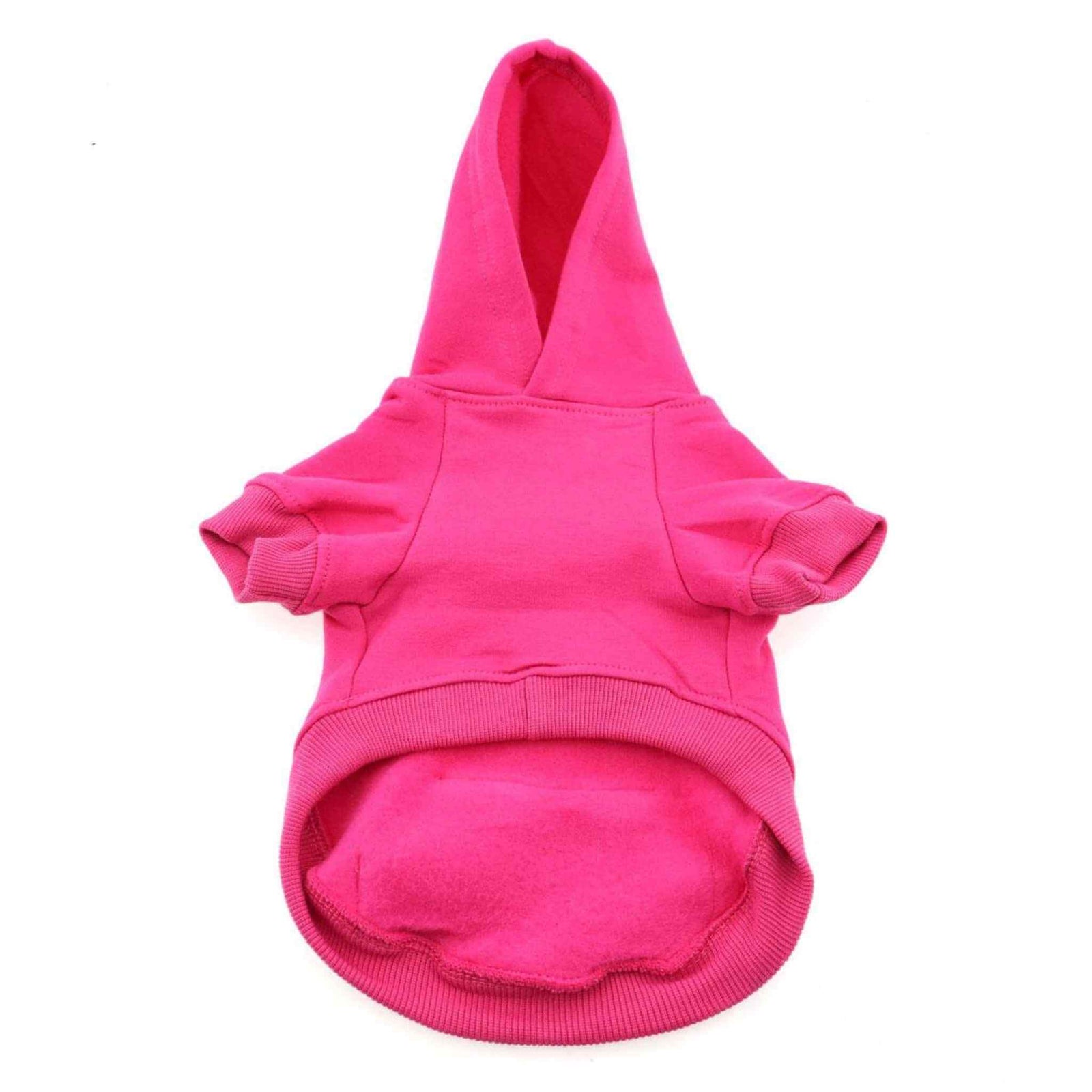 Doggie Design Dog Hoodie - Pink - Belly view