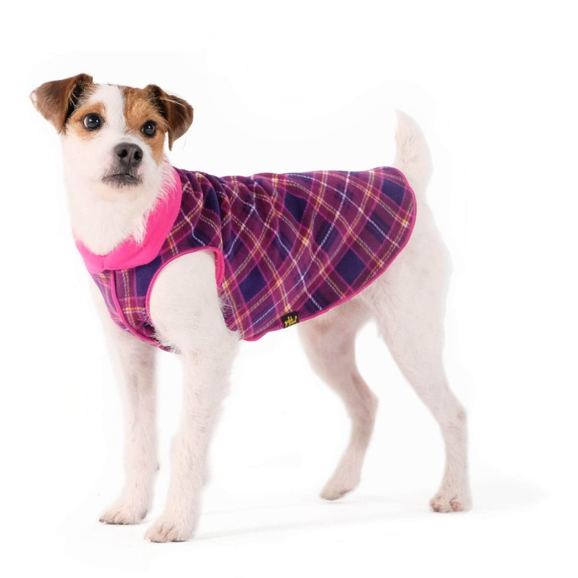 Gold Paw Series Duluth Double Fleece for Dogs - Mulberry Plaid