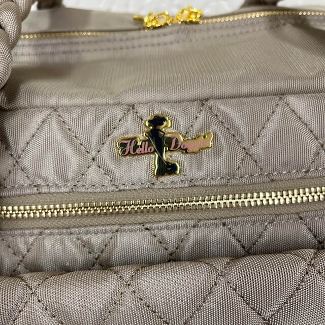 Hello Doggie Porsha Dog Carrier - gold logo