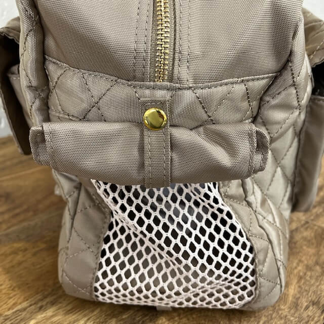 Hello Doggie Porsha Dog Carrier - side view privacy flap open