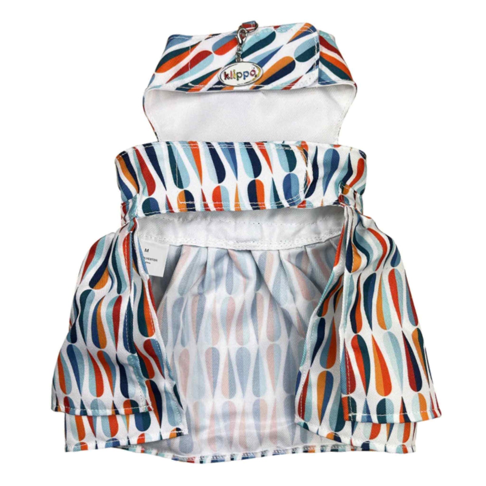 Klippo Chic Raindrop Dog Dress with Matching Leash - Belly View