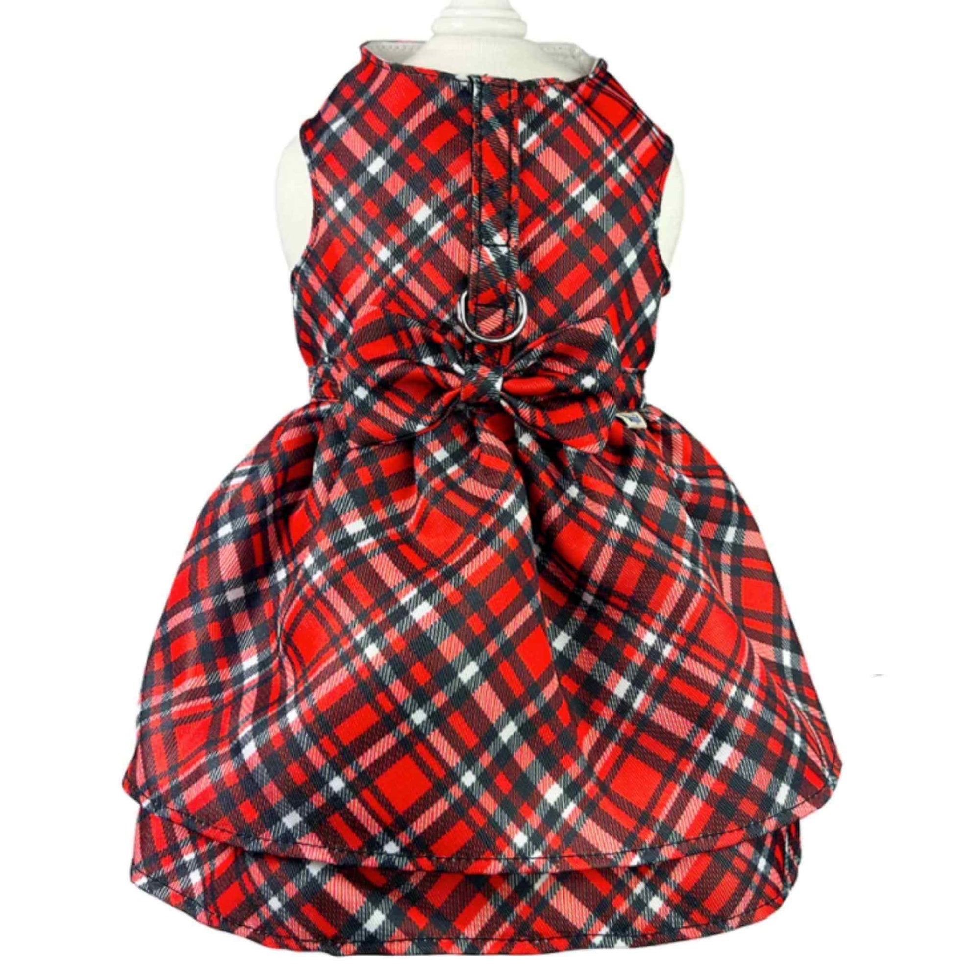 Klippo Red Plaid Dog Dress 