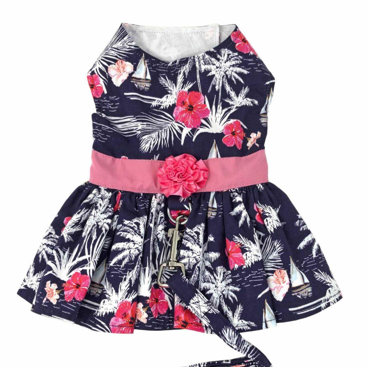 Moonlight Sails Dog Dress with Matching Leash