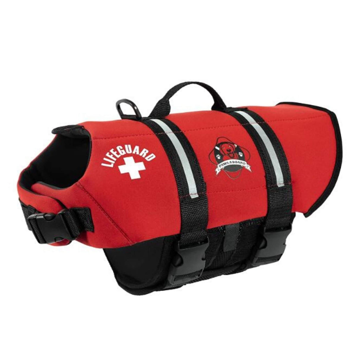 Paws Aboard Dog Life Jacket for small dogs - Red