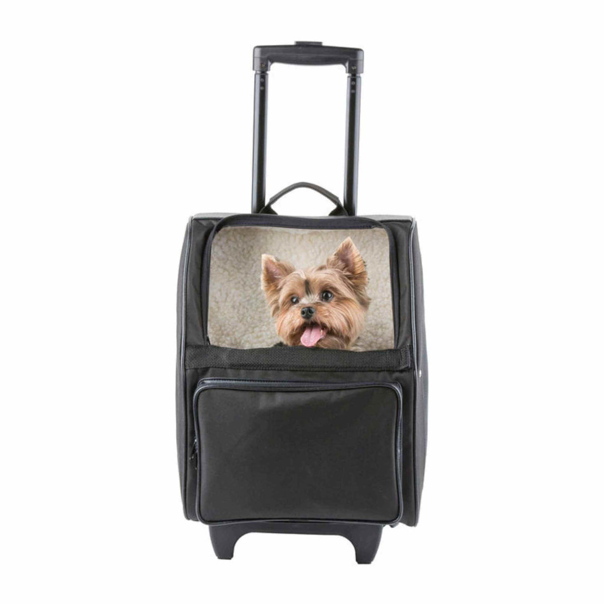 Petote Rio Wheeled Dog Carrier - Black