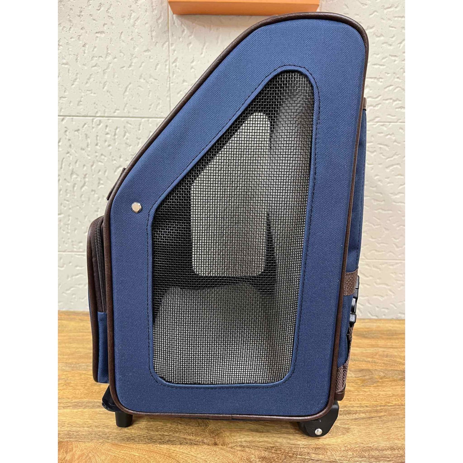 Petote Rio Wheeled Dog Carrier - Navy