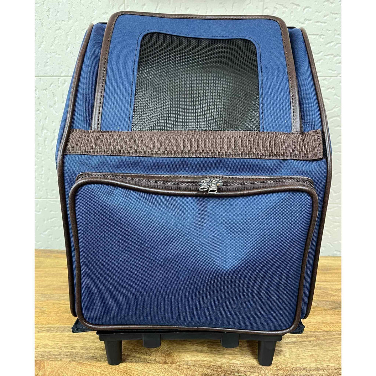 Petote Rio Wheeled Dog Carrier - Navy