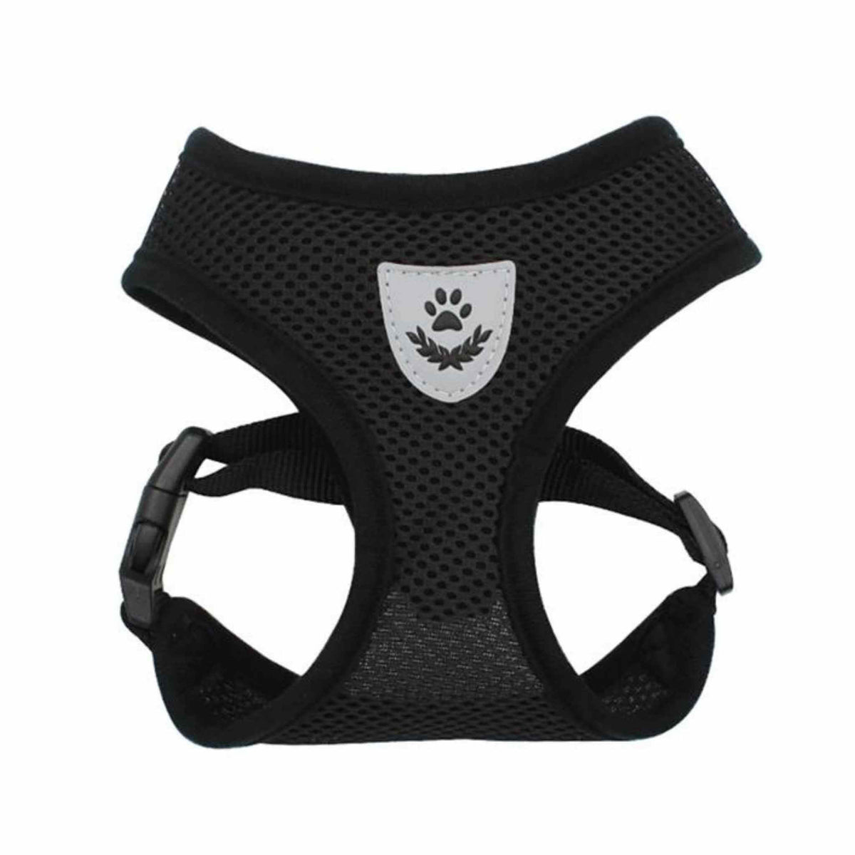 Soft Mesh Small Dog Harness - Black