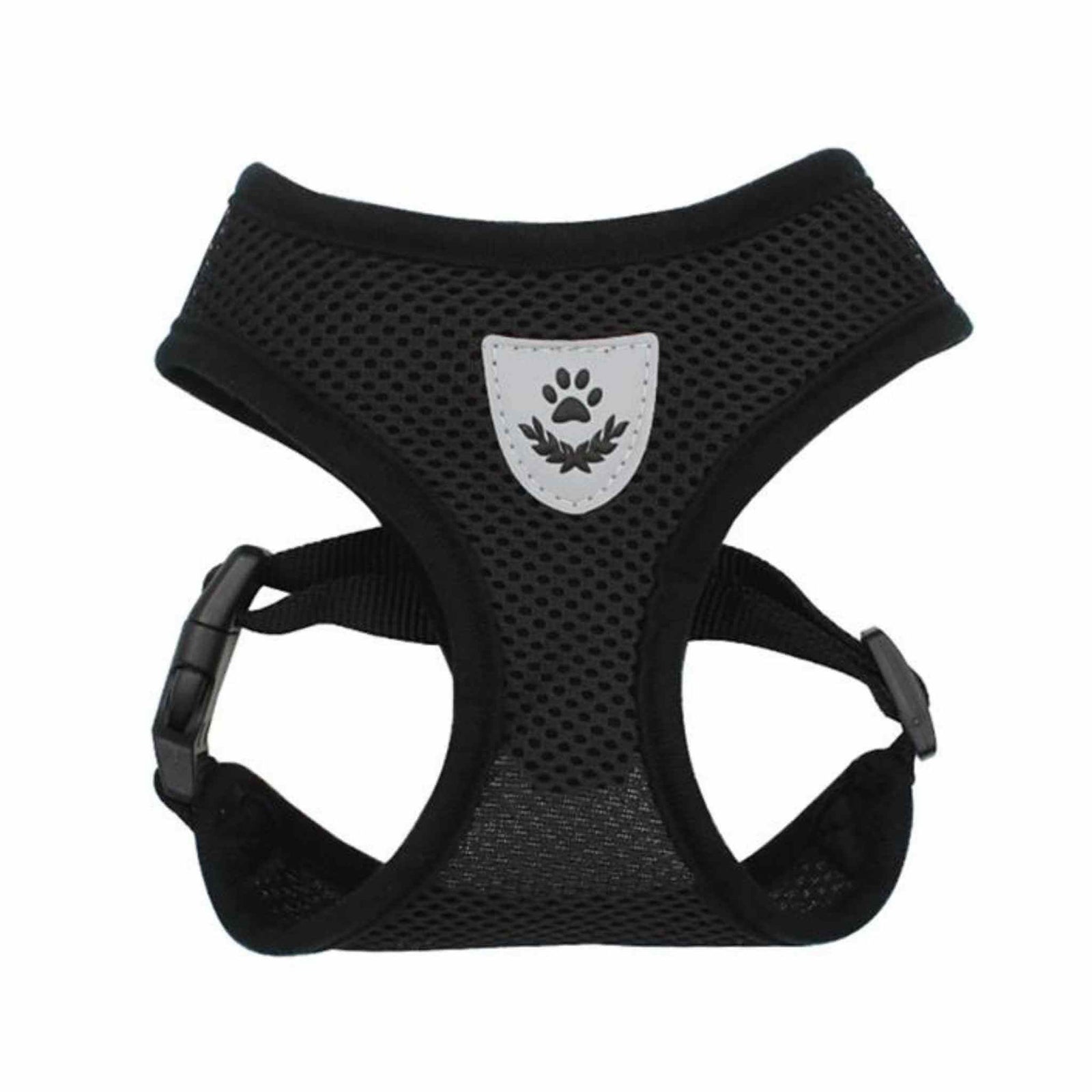 Soft Mesh Small Dog Harness - Black