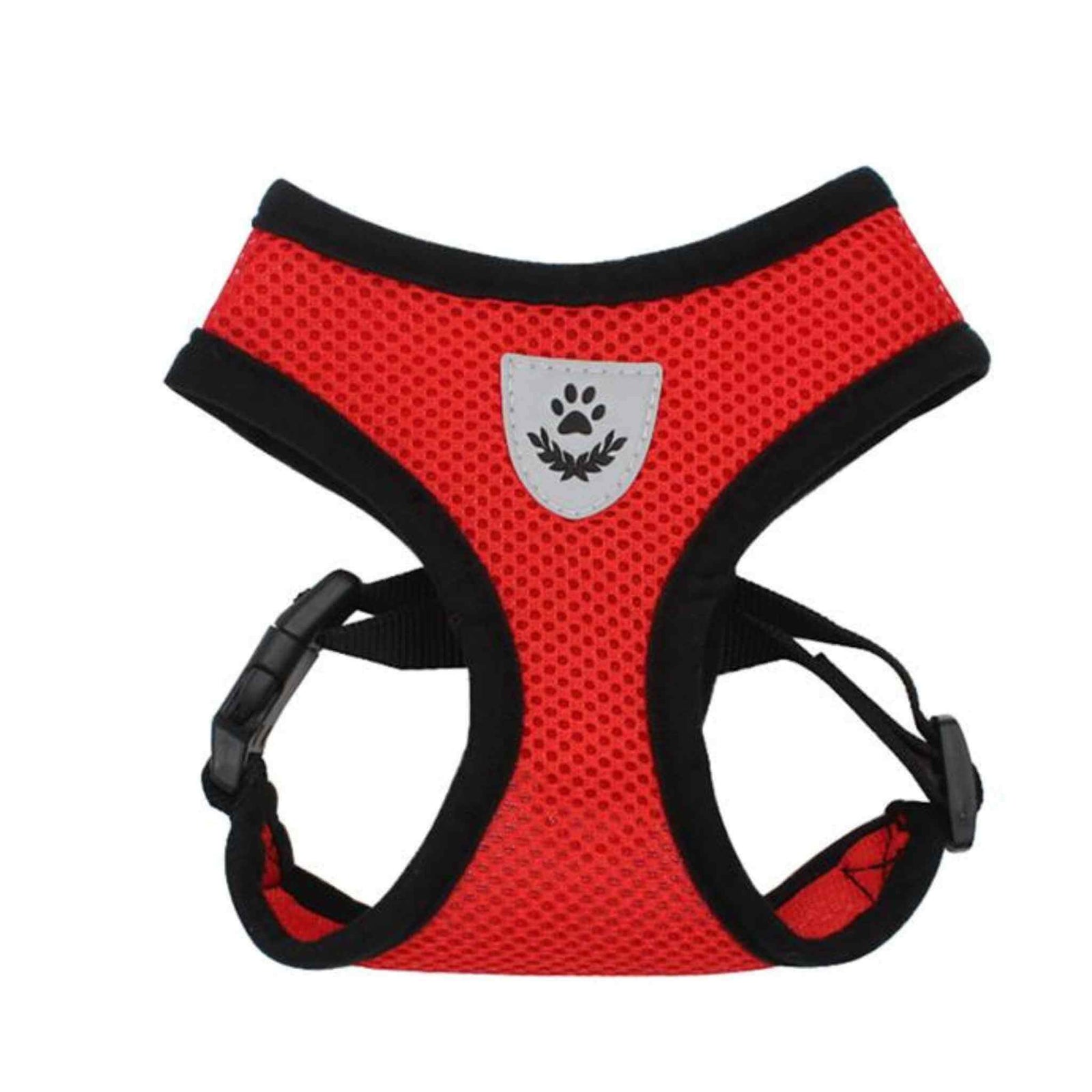 Soft Mesh Small Dog Harness - Red