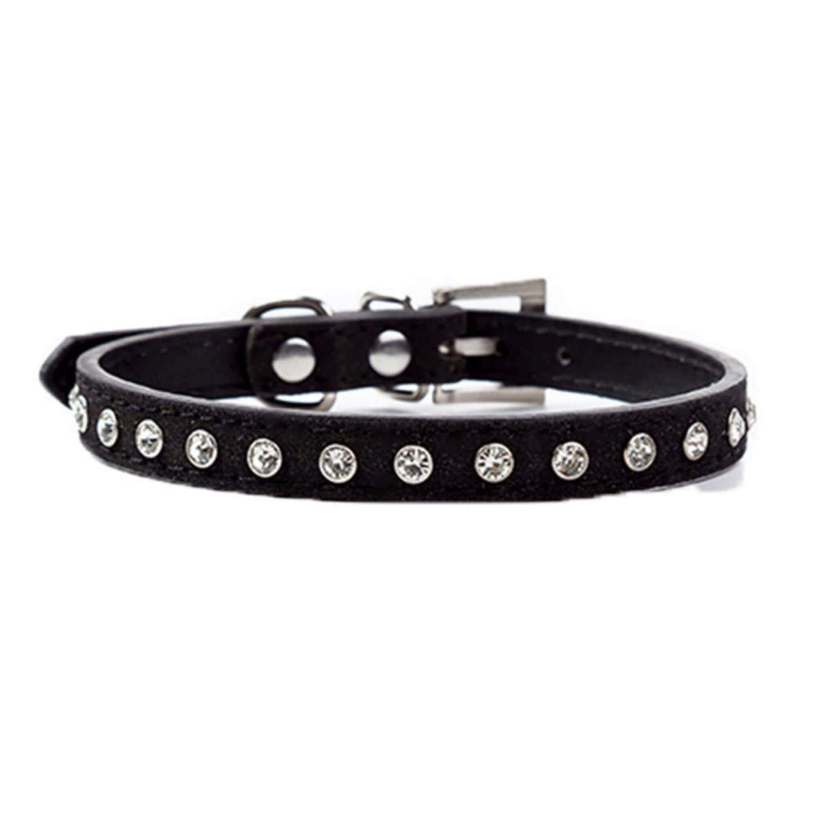 Sparkly Diamond Dog Collar - Black
