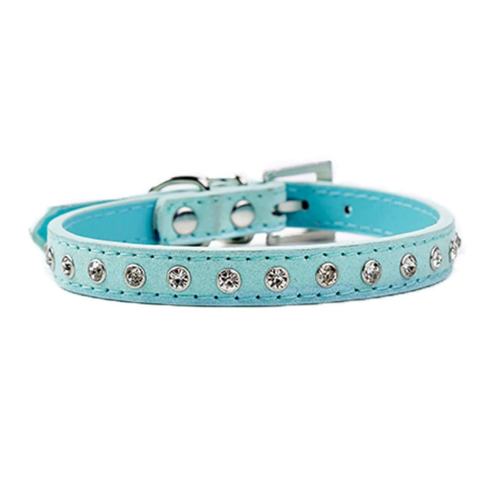 Sparkly Diamond Dog Collar - Blue