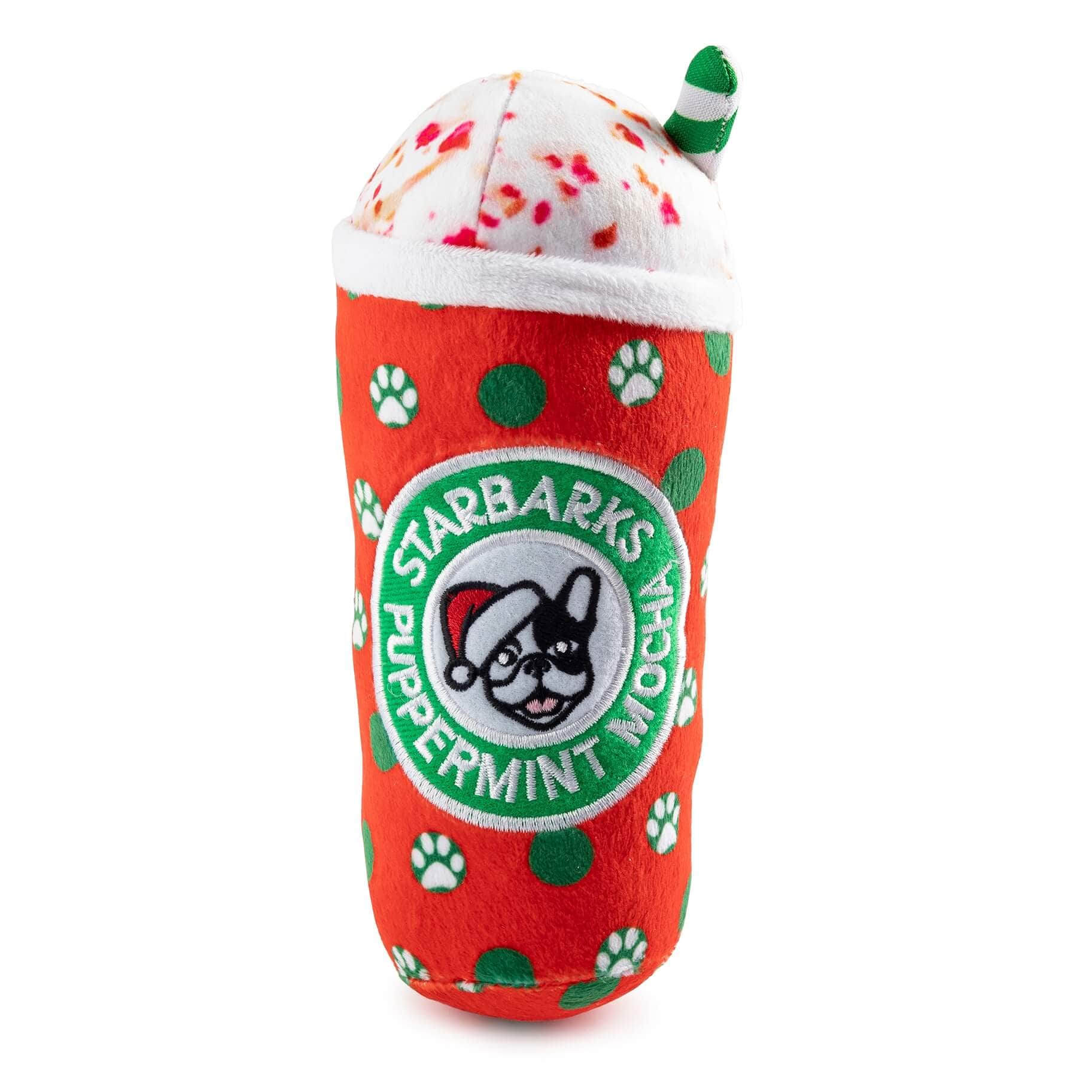 Starbarks Holiday Dots Puppermint Mocha Dog Toy