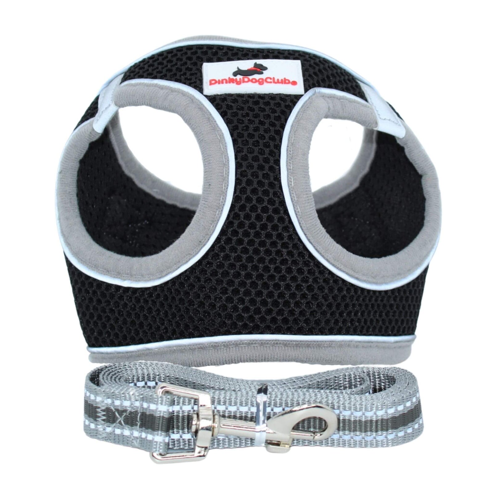 Step-In Strider Dog Harness - Black with Leash